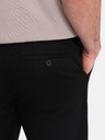 Ombre Clothing Pantaloni Chino negri pentru bărbați Ombre Clothing