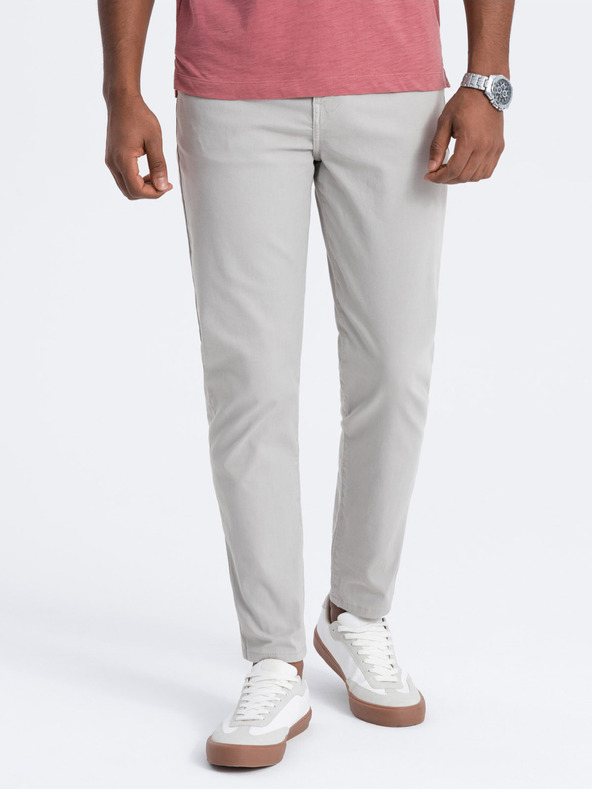 Ombre Clothing Chino Pantaloni Gri