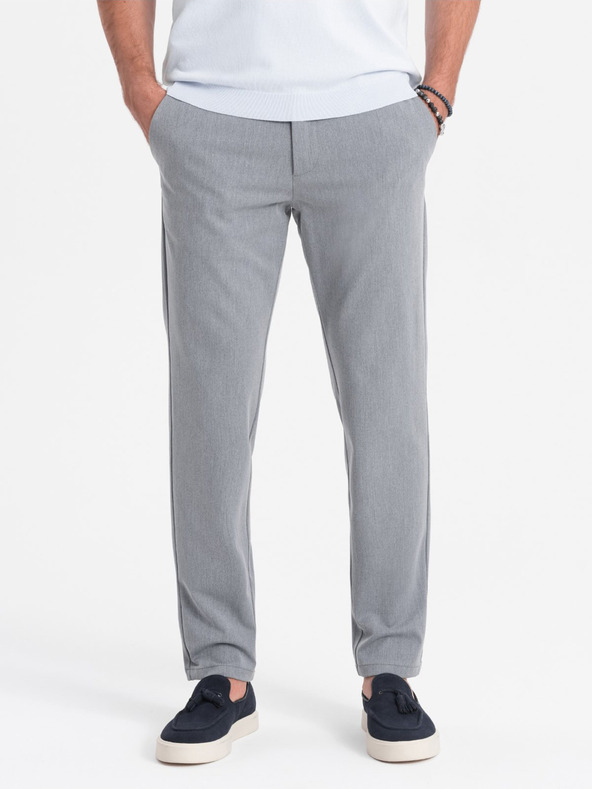 Ombre Clothing Chino Pantaloni Gri