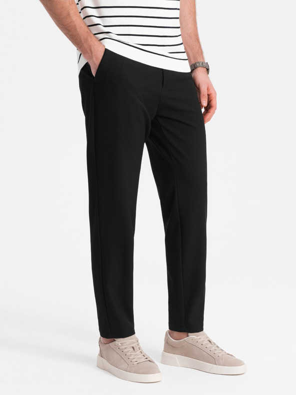 Ombre Clothing Chino Pantaloni Negru