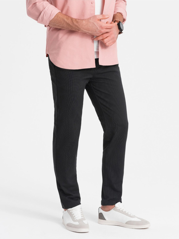 Ombre Clothing Chino Pantaloni Gri