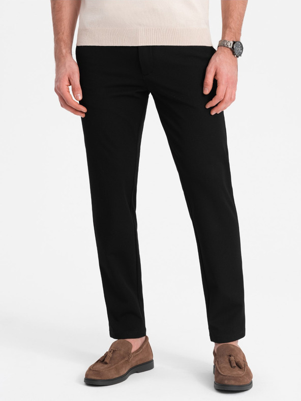 Ombre Clothing Chino Pantaloni Negru
