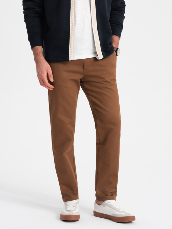 Ombre Clothing Pantaloni Chino pentru bărbați maro Ombre Clothing