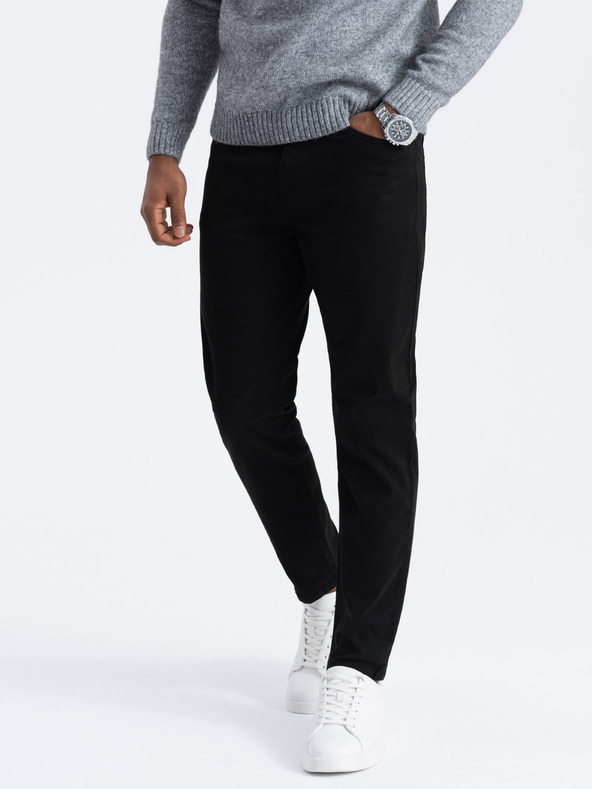 Ombre Clothing Chino Pantaloni Negru