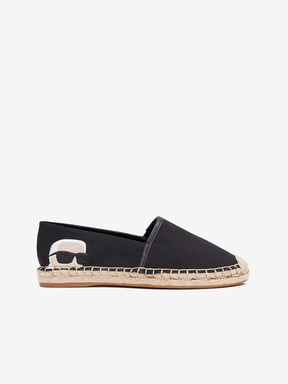 Karl Lagerfeld Kamini Embro Espadrile Negru