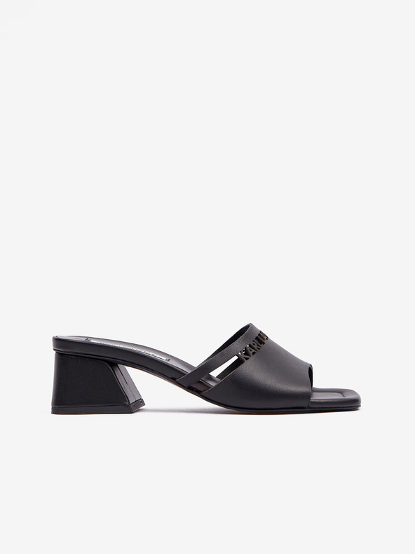 Karl Lagerfeld Plaza Karl Cut-Out Papuci Negru