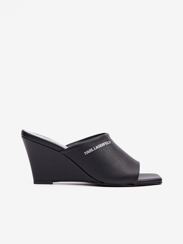 Karl Lagerfeld Rialto Open Toe Mule Papuci Negru
