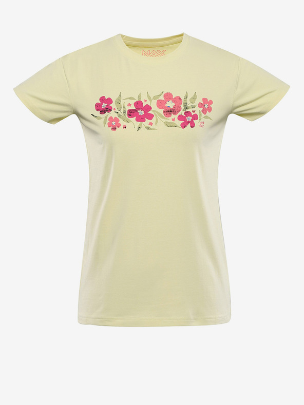 NAX Tricou galben pentru femei NAX Nerga