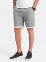 Ombre Clothing Pantaloni scurți bărbătești gri Brânză Ombre Clothing