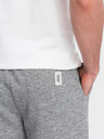 Ombre Clothing Pantaloni scurți bărbătești gri Brânză Ombre Clothing