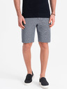 Ombre Clothing Pantaloni scurți din denim albastru închis pentru bărbați Ombre Clothing