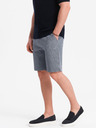 Ombre Clothing Pantaloni scurți din denim albastru închis pentru bărbați Ombre Clothing