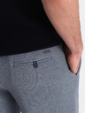 Ombre Clothing Pantaloni scurți din denim albastru închis pentru bărbați Ombre Clothing