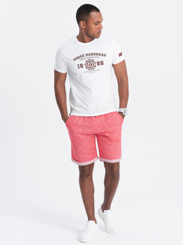 Ombre Clothing Pantaloni scurți Roșu