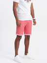Ombre Clothing Pantaloni scurți bărbătești roșii cu dungi Ombre Clothing