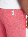 Ombre Clothing Pantaloni scurți bărbătești roșii cu dungi Ombre Clothing