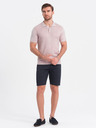 Ombre Clothing Pantaloni scurți de bărbați albastru închis cu buzunare Ombre Clothing