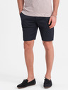 Ombre Clothing Pantaloni scurți de bărbați albastru închis cu buzunare Ombre Clothing
