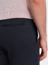 Ombre Clothing Pantaloni scurți de bărbați albastru închis cu buzunare Ombre Clothing