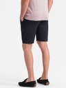 Ombre Clothing Pantaloni scurți de bărbați albastru închis cu buzunare Ombre Clothing
