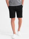 Ombre Clothing Pantaloni scurți bărbați negri Ombre Clothing