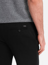 Ombre Clothing Pantaloni scurți bărbați negri Ombre Clothing