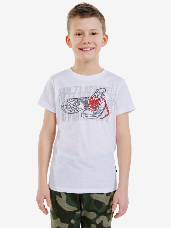 Sam 73 Tricou alb pentru băieți SAM 73 Peter