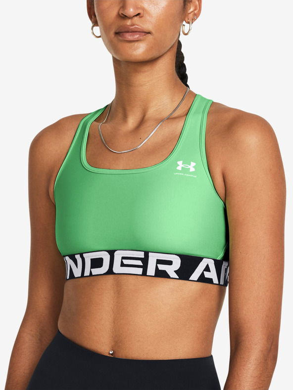 Under Armour UA HG Authentics Mid Branded Sport Sutien Verde