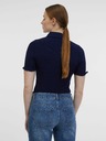 Orsay Tricou polo cu dungi albastru și crem pentru femei ORSAY