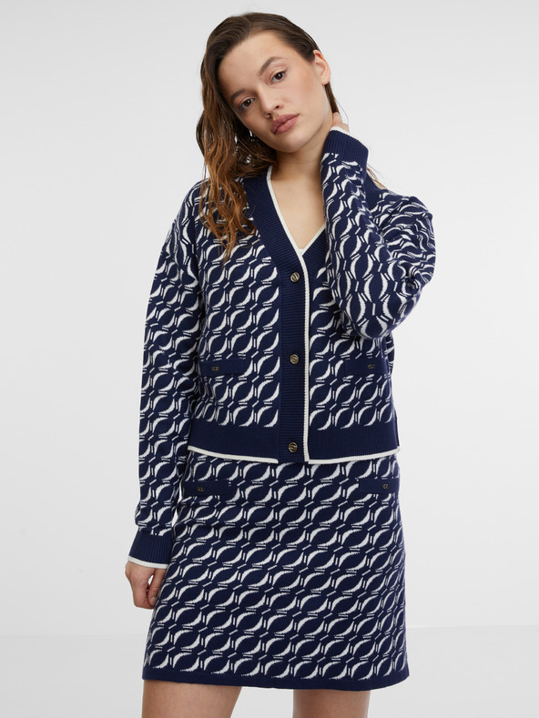 Orsay Cardigan cu model albastru închis pentru femei ORSAY