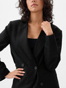 GAP Blazer din in cu curea GAP