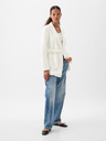 GAP Blazer din in cu curea GAP