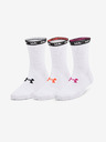 Under Armour UA Essential Nv Mid Crew Set de 3 perechi de șosete