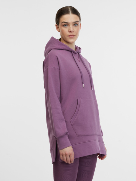Orsay Hanorac sport cu glugă violet pentru femei ORSAY