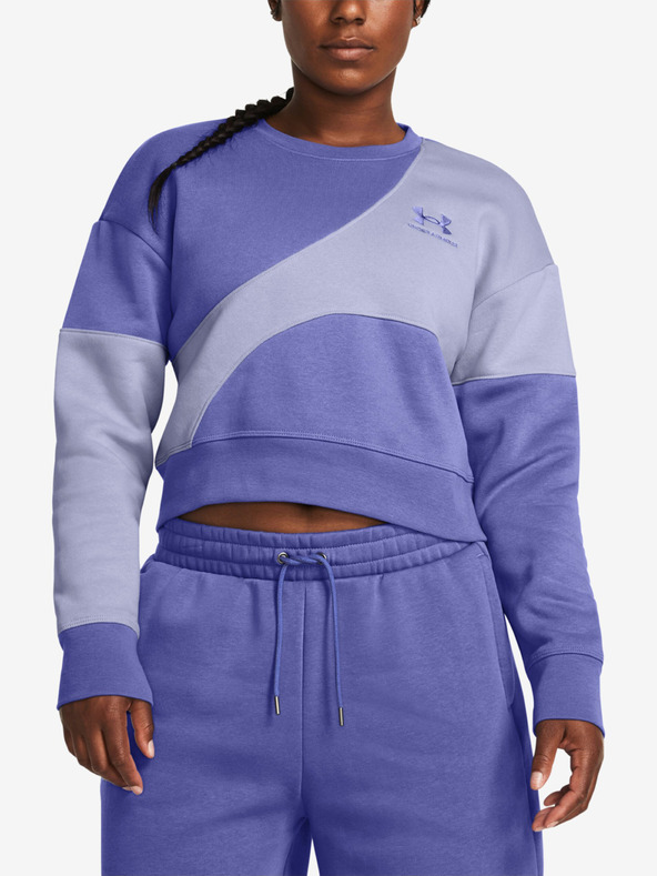 Under Armour Hanorac damă Under Armour Essential Fleece Crop Crew