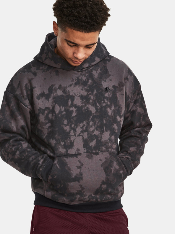 Under Armour Curry Acid Wash Hoodie Hanorac Gri