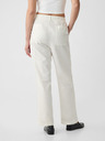 GAP Pantaloni albi din in pentru femei GAP