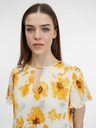 Orsay Rochie florală galbenă și bej pentru femei ORSAY