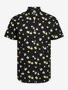 Jack & Jones Cămașă cu mânecă scurtă cu model negru pentru bărbați Jack & Jones Sunshade