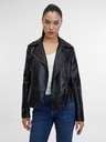 Orsay Geacă de piele neagră pentru femei ORSAY