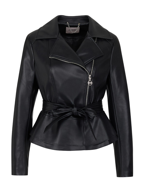 Orsay Geacă de piele neagră pentru femei ORSAY