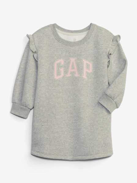 GAP Rochie copii cu glugă și logo GAP