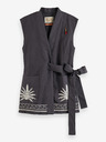 Scotch & Soda Vestă din in gri pentru femei Scotch & Soda