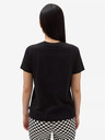 Vans Tricou imprimat negru pentru femei VANS Flying V Crew