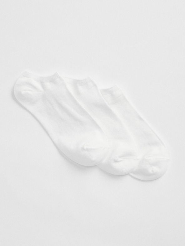 GAP Set de 3 perechi de șosete Alb