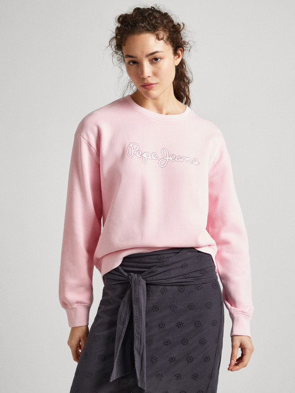 Pepe Jeans Sweatshirt roz pentru femei Pepe Jeans Lana