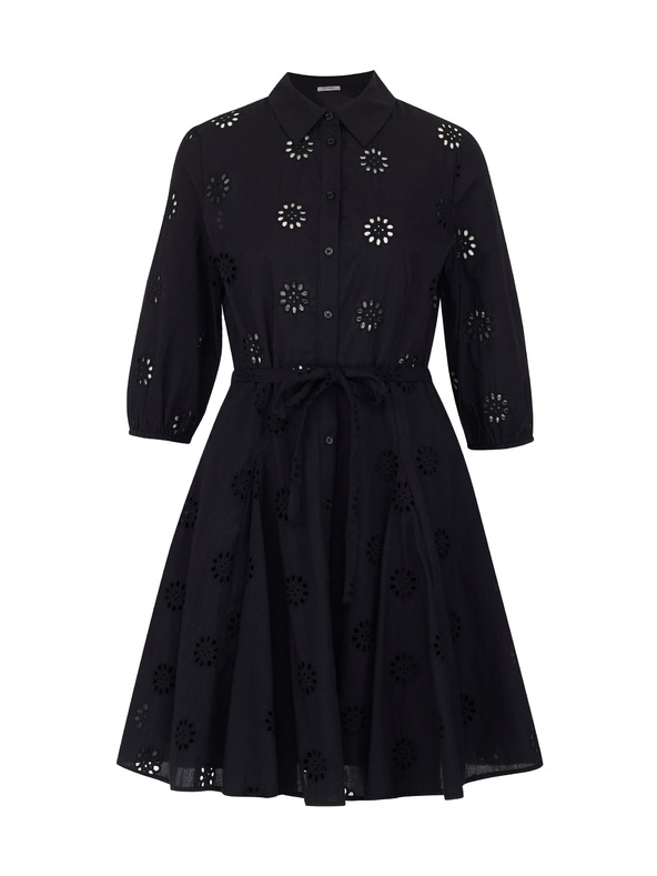 Orsay Rochie tip cămașă neagră pentru femei ORSAY