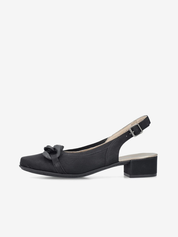 Rieker Pantofi Negru