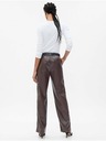 GAP Pantaloni din piele ecologică Loose GAP