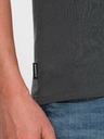 Ombre Clothing Tricou basic cu decolteu în V, gri închis, pentru bărbați Ombre Clothing